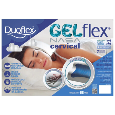 ALMOHADA DUOFLEX VISCOELASTICA BLANCO GELFLEX CERVICAL GN2100