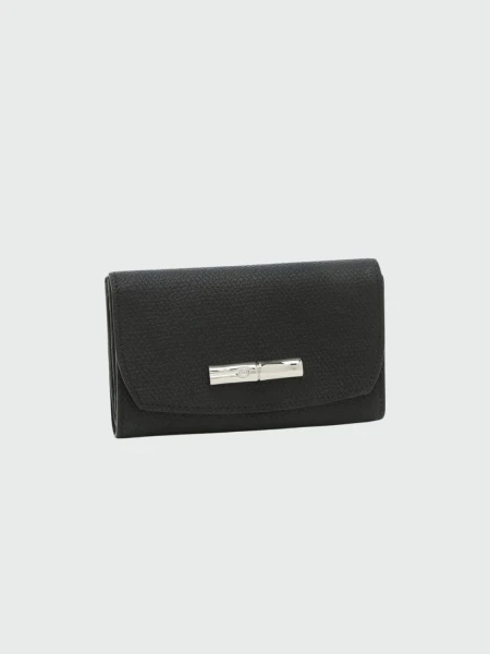 Longchamp -Billetera de cuero compacta, Roseau 0