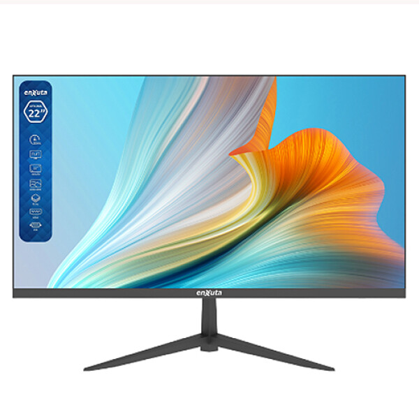 MONITOR ENXUTA 22” -MOFENX282275F Full HD Flat Sin color