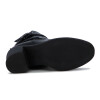 Botas Mujer Comfortflex Taco Medio Con Hebillas Negro