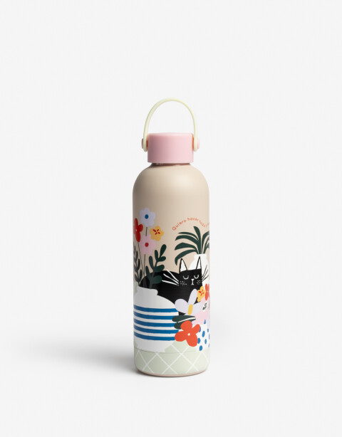 Artículos cocina Botellas Botella Metálica Estampa Floral - Combinacion Multicolor