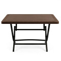 Set Mesa plegable + 4 Sillas Babel Marrón