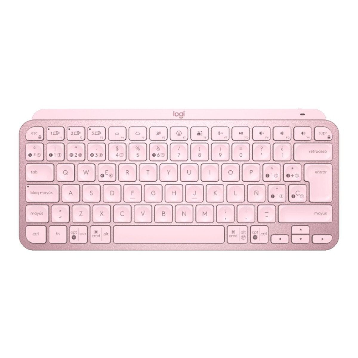 Teclado Inalámbrico LOGITECH MX Keys Mini BT Sensor De Luz - Pink 