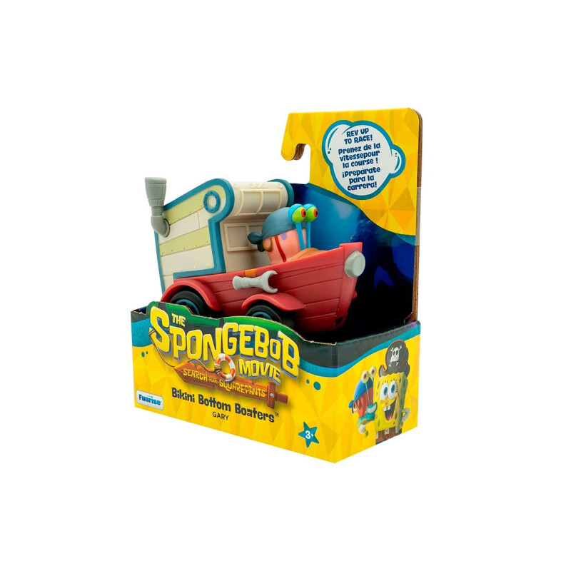 Bob Esponja Gary Con Vehículo 10cm Bob Esponja Gary Con Vehículo 10cm
