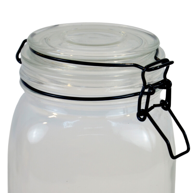 Recipiente de vidrio hermético 1,5 Lts TRANSPARENTE