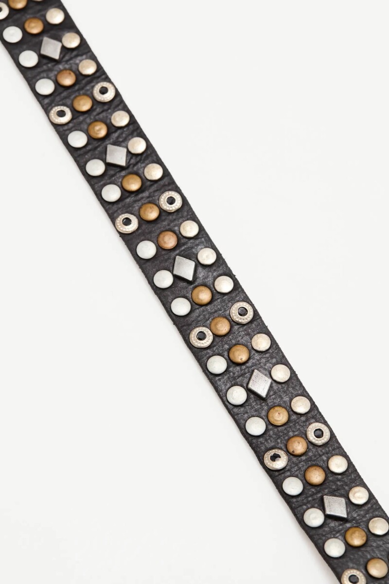 Cinturón Multi Studs Negro