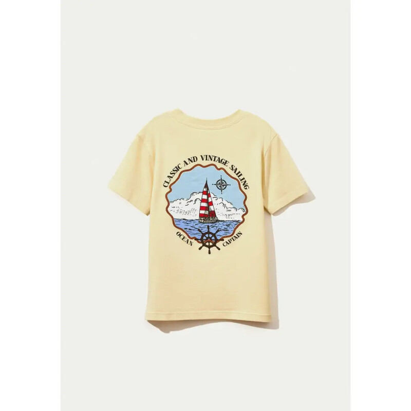 CAMISETA MM MASC AMARELO CLARO
