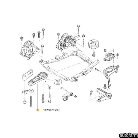 SOPORTE DE MOTOR RENAULT DUSTER LOGAN MEGANE II 1.6 2.0 BIELETA CENTRAL - SOPORTE DE MOTOR RENAULT DUSTER LOGAN MEGANE II 1.6 2.0 BIELETA CENTRAL -