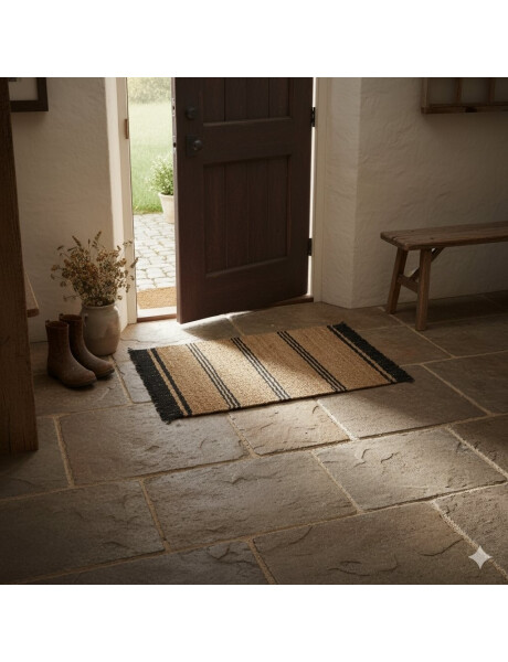 ALFOMBRA RECTANGULAR RAYAS SEAGRASS 80X50CM BICOLOR ALFOMBRA RECTANGULAR RAYAS SEAGRASS 80X50CM BICOLOR