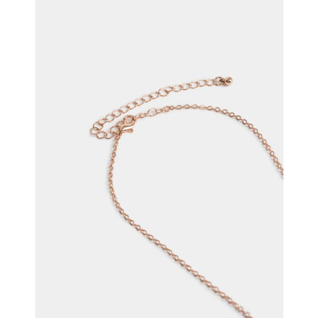 Cadena Corta Con Dije Bañado En Oro Rosa Dorado Oro Rosa