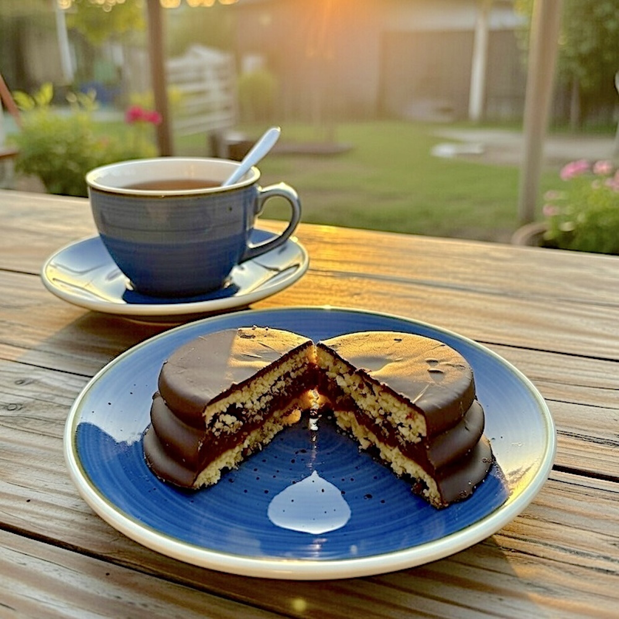 Alfajor de Chocolate Relleno de Dulce de Leche Sin Azúcar — Los tíos