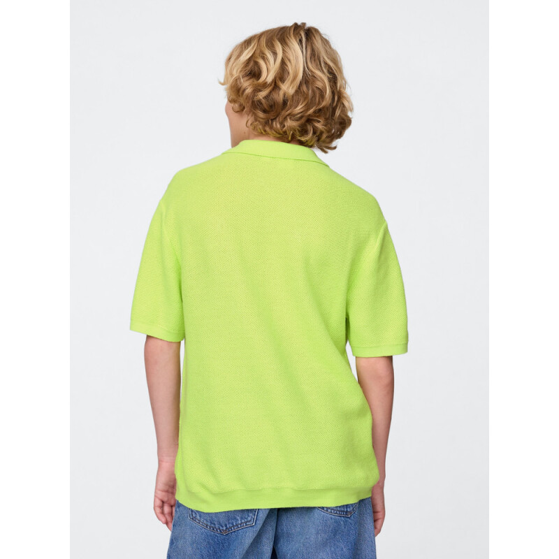 SU25 SS POLO SWEATER SUPERLIME