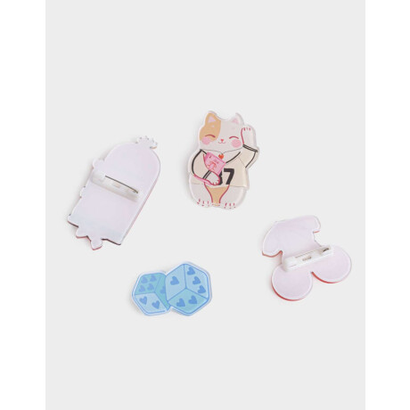 Set De Pines Acrílicos Combinacion Multicolor