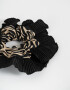 Skunzies Animal Print Scrunchie Con Volados - Combinacion Bicolor