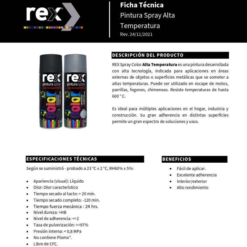 Pintura Aerosol Spray Alta Temperatura Secado Rápido Negro Pintura Aerosol Spray Alta Temperatura Secado Rápido Negro
