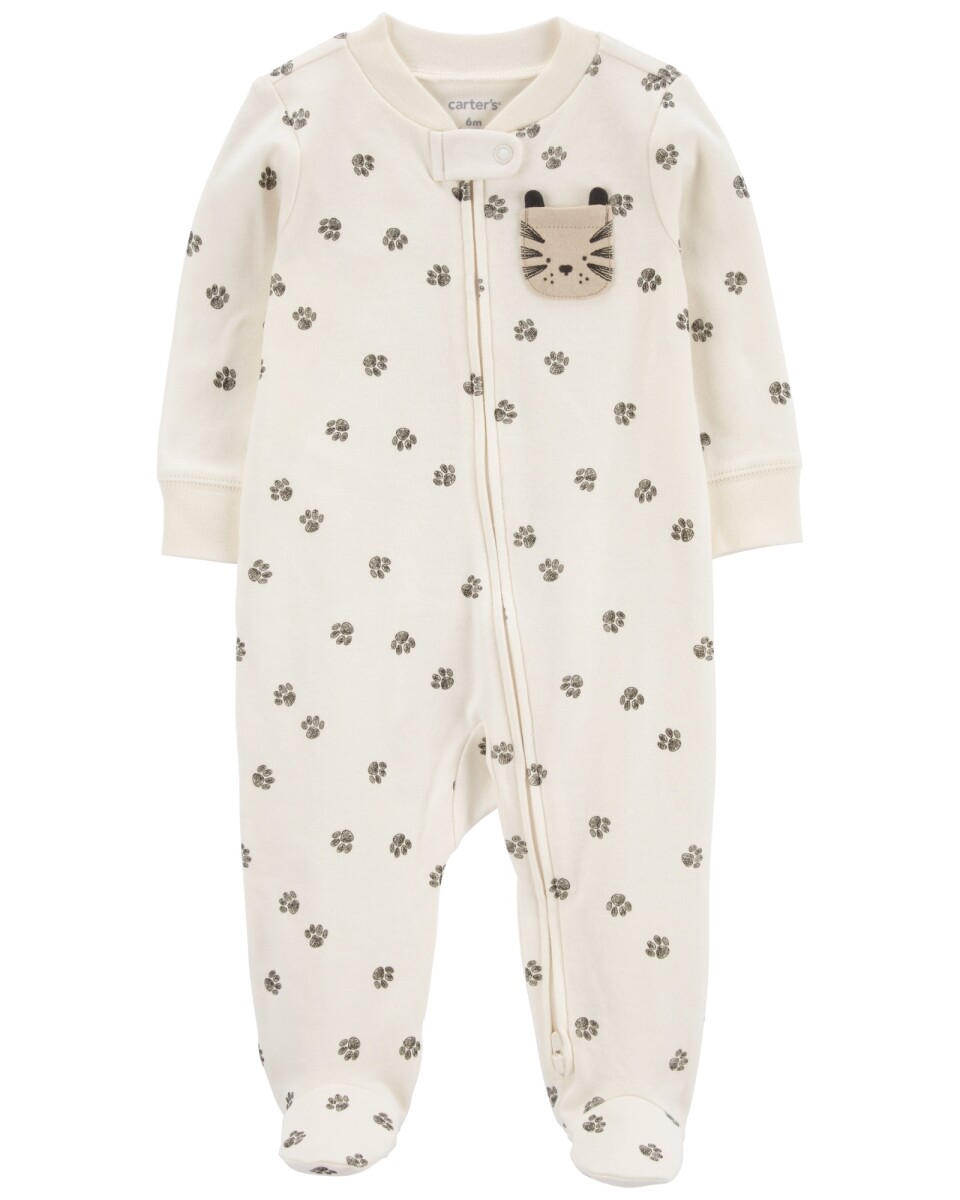 Pijama una pieza de algodón, diseño tigre 