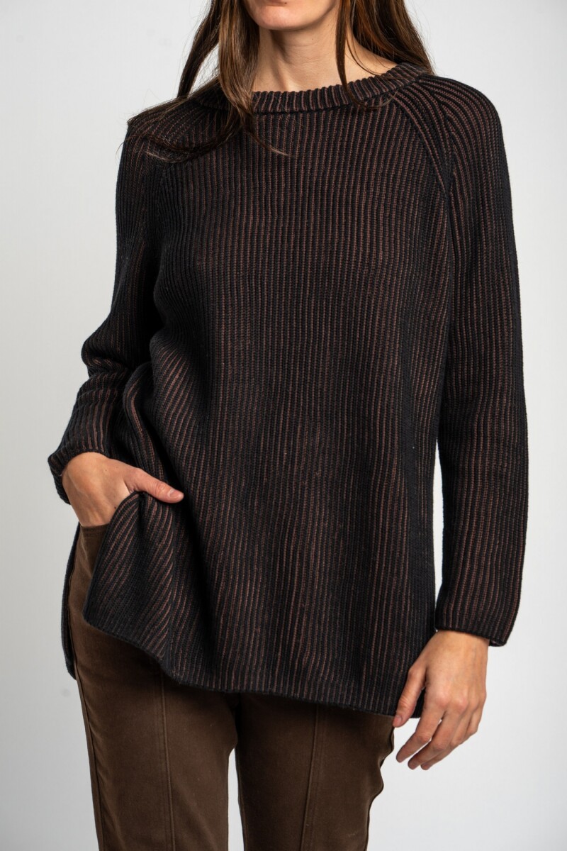 Sweater Texturado Negro