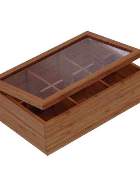 CAJA RECT PARA TE 6 DIV BAMBOO 25X17X8CM CAJA RECT PARA TE 6 DIV BAMBOO 25X17X8CM