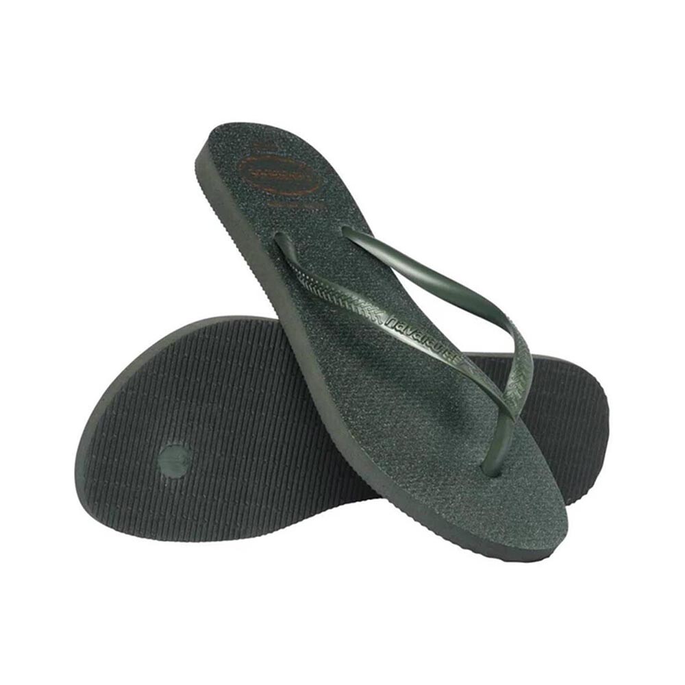 Sandalias Havaianas Slim Gloss Mujer Verde Oliva