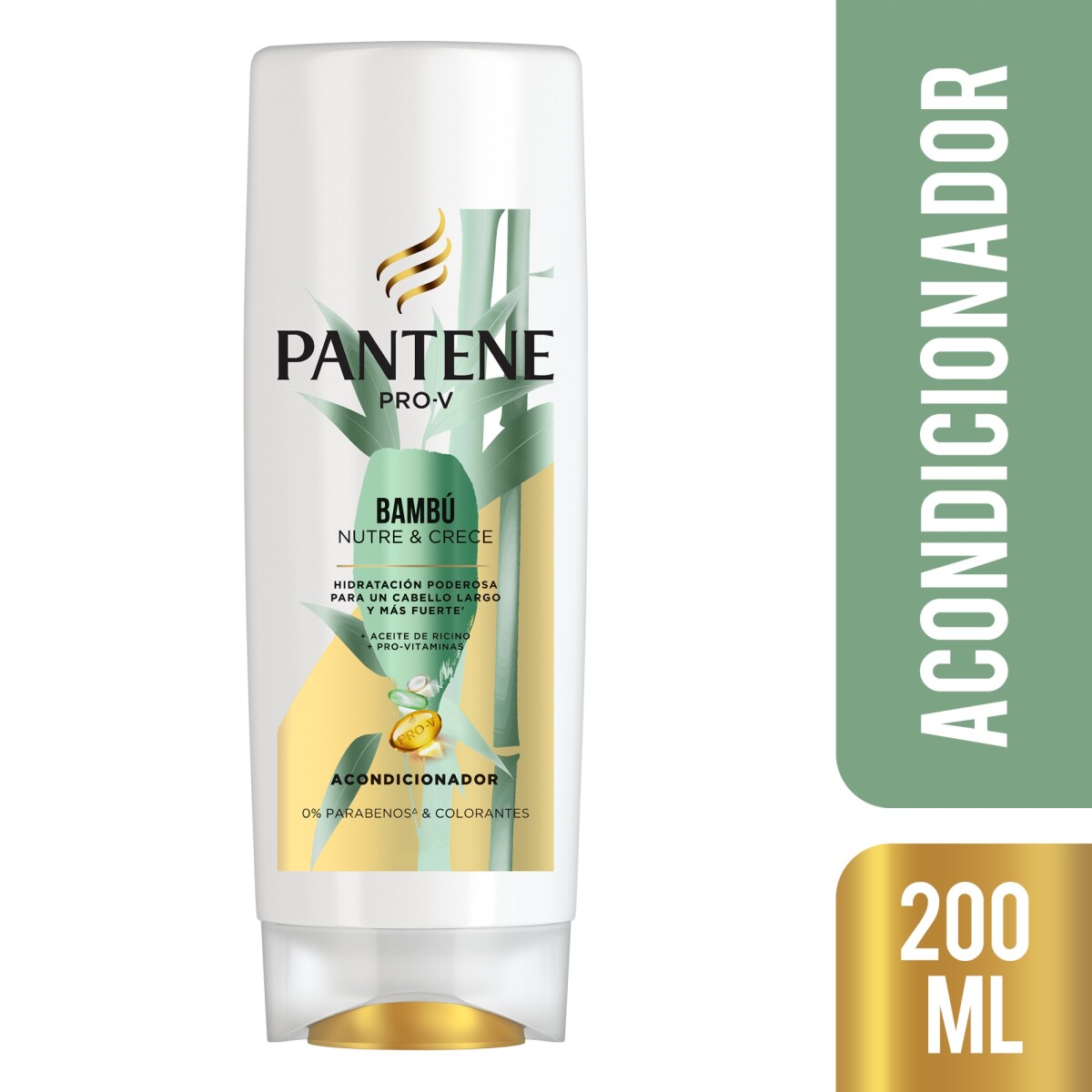 Pantene Bambú Acondicionador 200ml – Hidratación y Nutrición Capilar