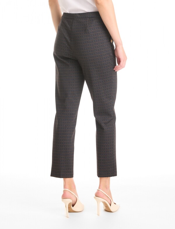 Pantalon Cuadrille Botones MULTI/AZUL