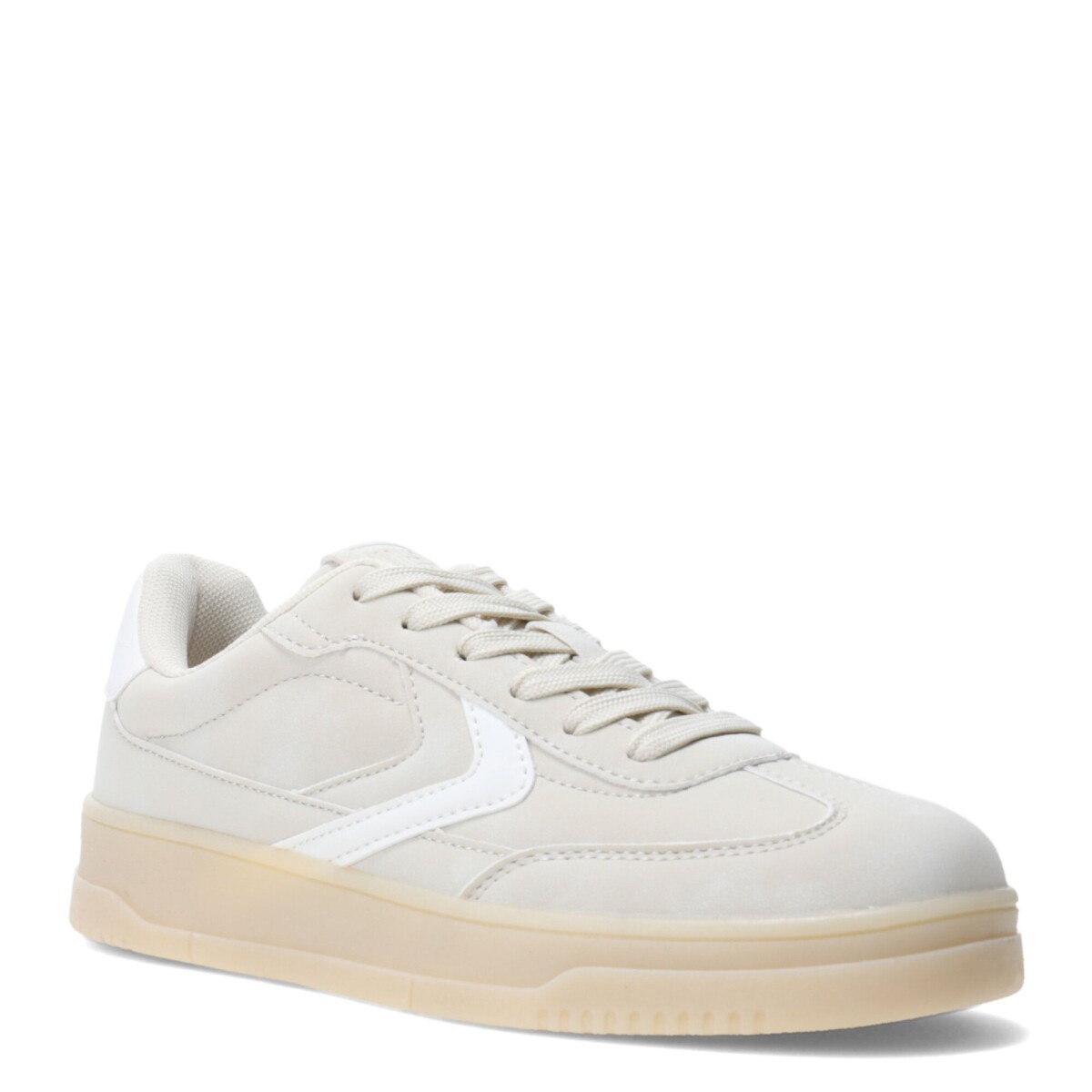 Championes de Mujer Miss Carol VILARD con lineas laterales - Beige 