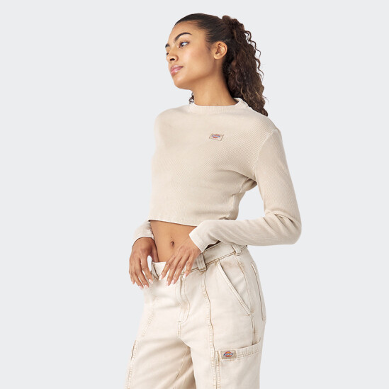 Remera Dickies Newington Long Sleeve T-Shirt Beige