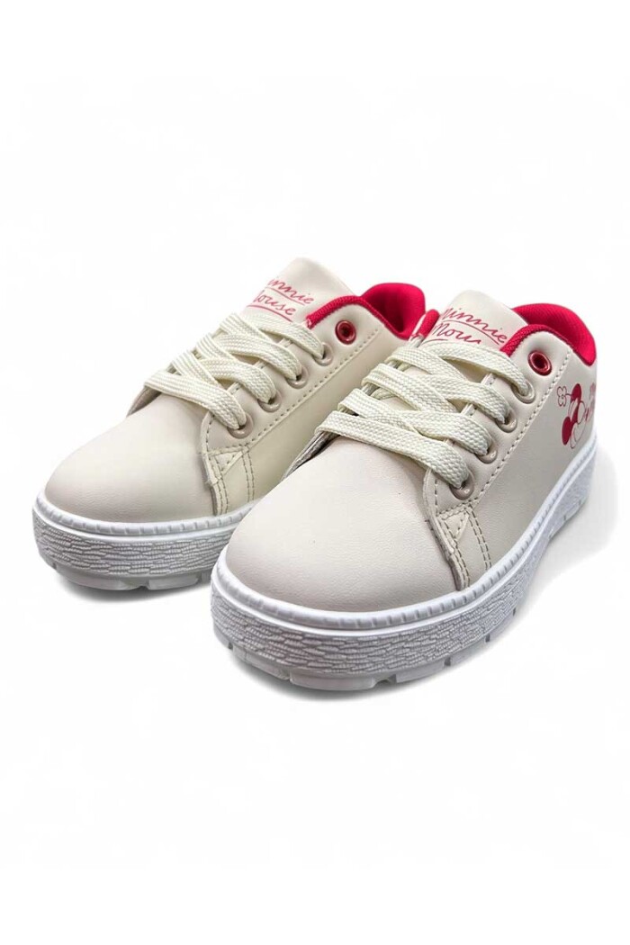 CALZADO DEPORTIVO NIÑA CON PLATAFORMA MINNIE MOUSE Beige