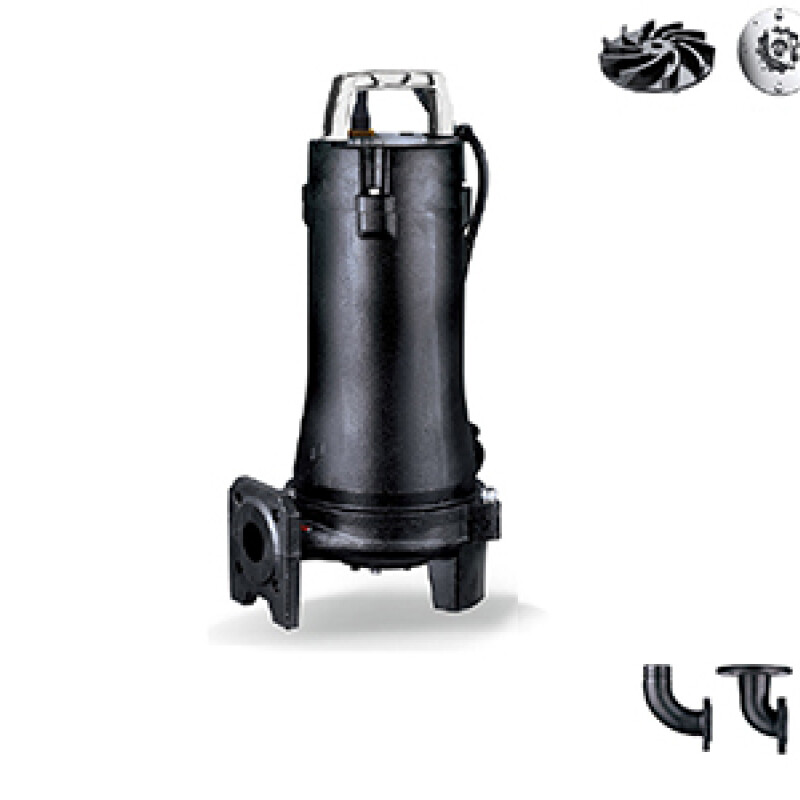 Electrobomba sumergible 1.5 HP con triturador SWP Electrobomba sumergible 1.5 HP con triturador SWP