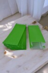 Pack x 100 - sobres papel sin base con fuelle 9x5x25 cm VERDE