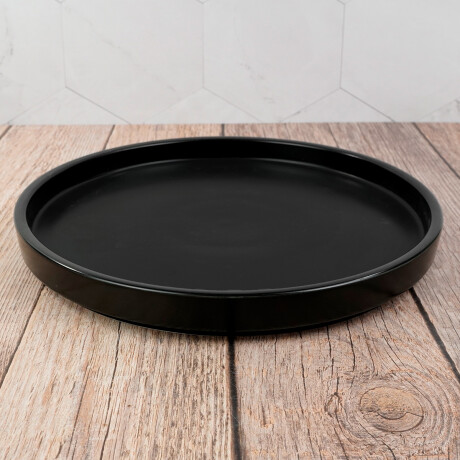 Plato de ceramica negro Plato de ceramica negro