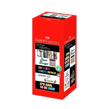 Lapiz Faber Eco Diseños Caja x 72 Diseño Poster