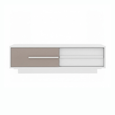 Rack TV 180cm MDP Premium 2 Cajones Metálicos - Blanco/Lacca Rack TV 180cm MDP Premium 2 Cajones Metálicos - Blanco/Lacca