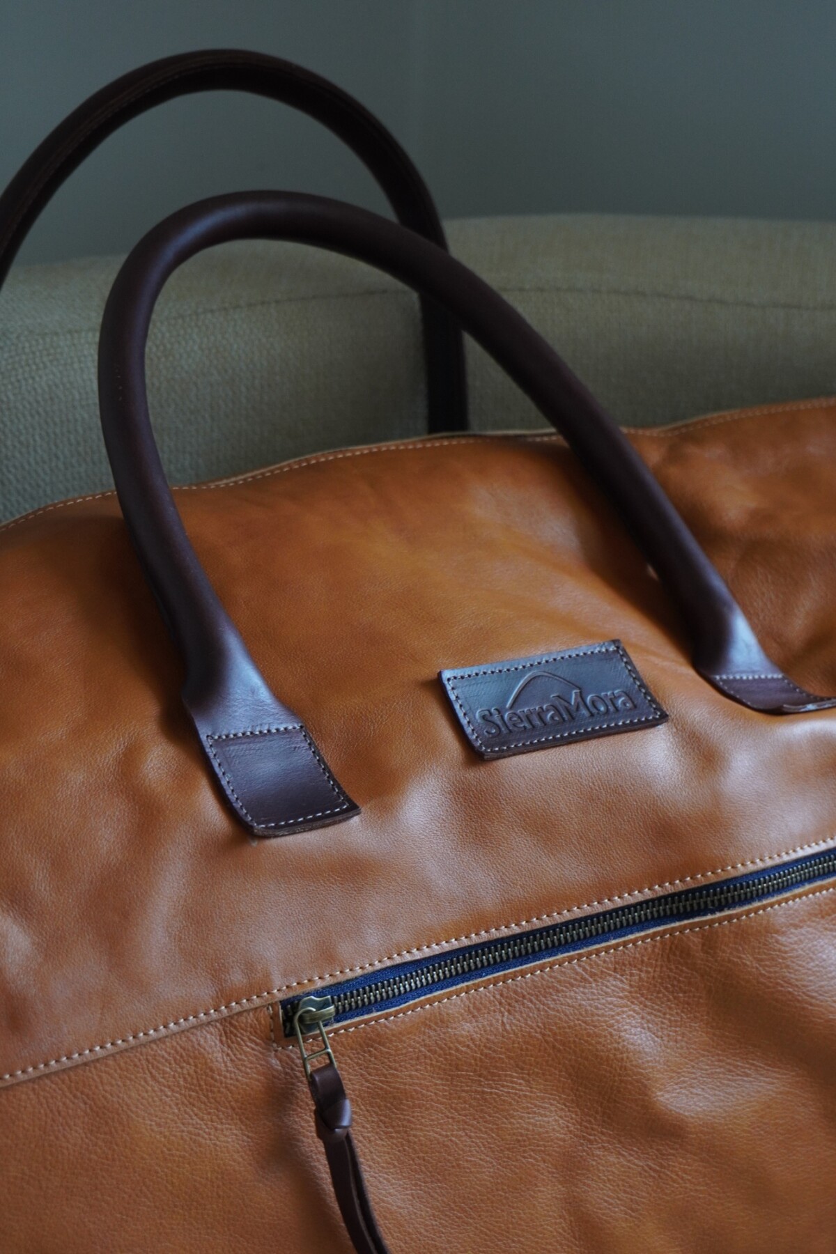 Weekender Bag Honey Blue Zip