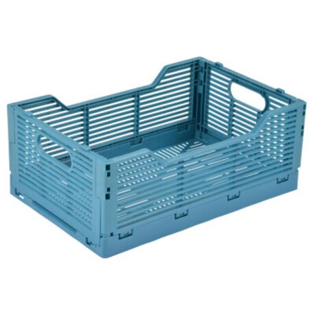 CESTO PLEGABLE KIDS PLASTICO AZUL