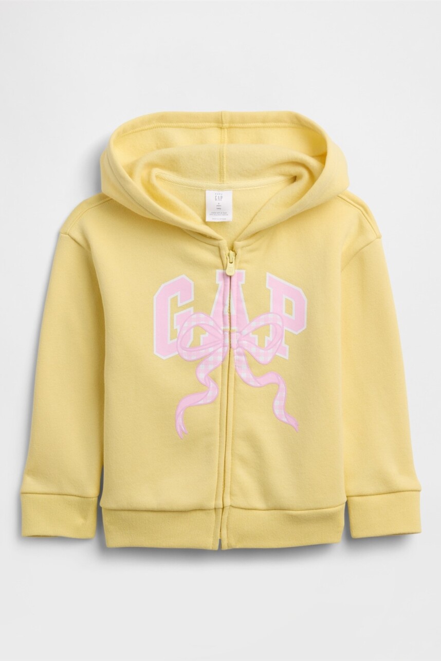 Canguro Con Cierre Logo Gap Toddler Niña Spring Yellow