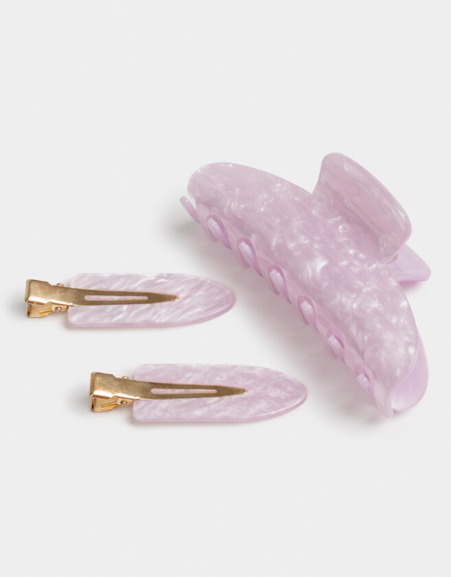 Accesorios Pelo Set Hair Care Set De Accesorios De Pelo - Violeta Lila