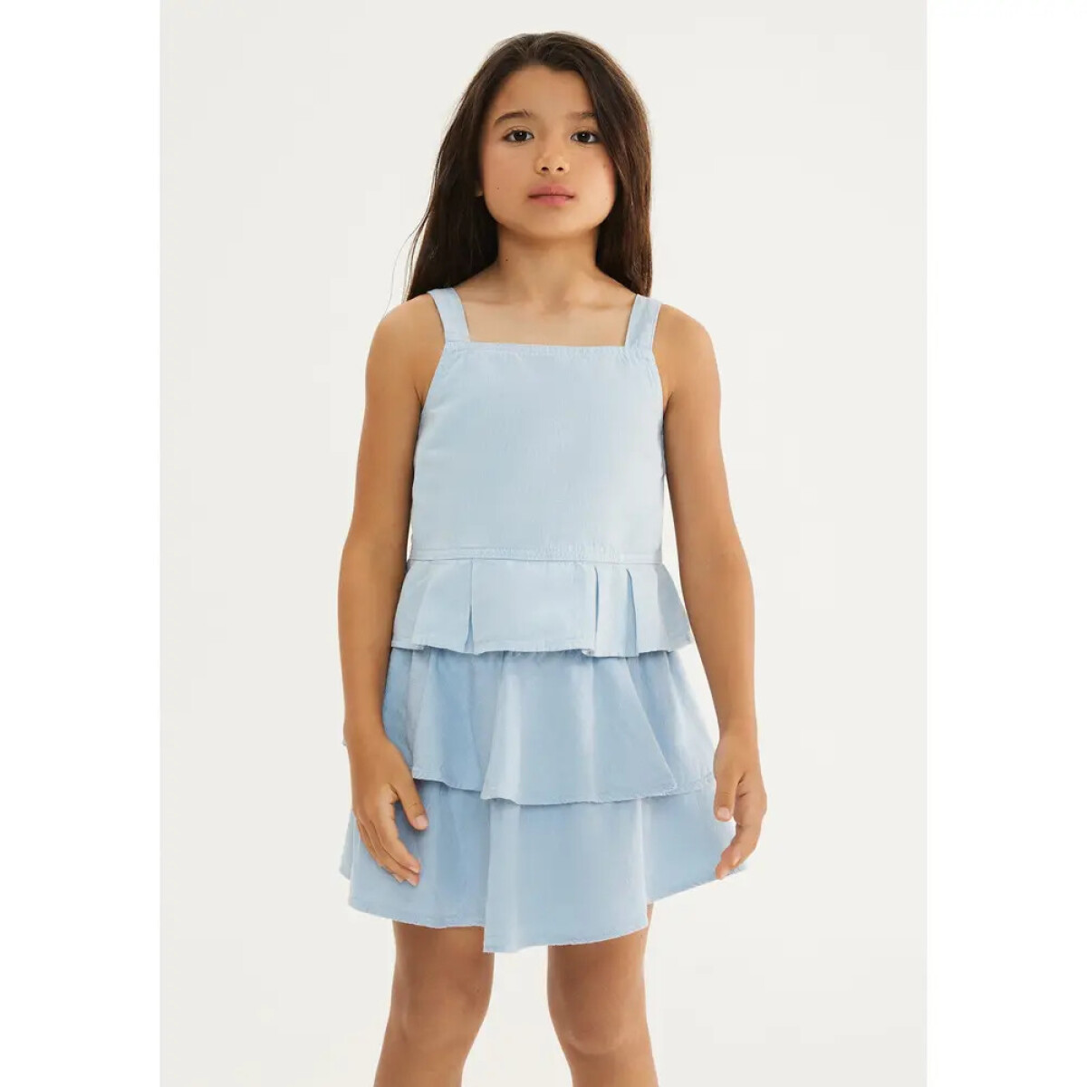 SAIA CURTA FEM - AZUL CLARO 