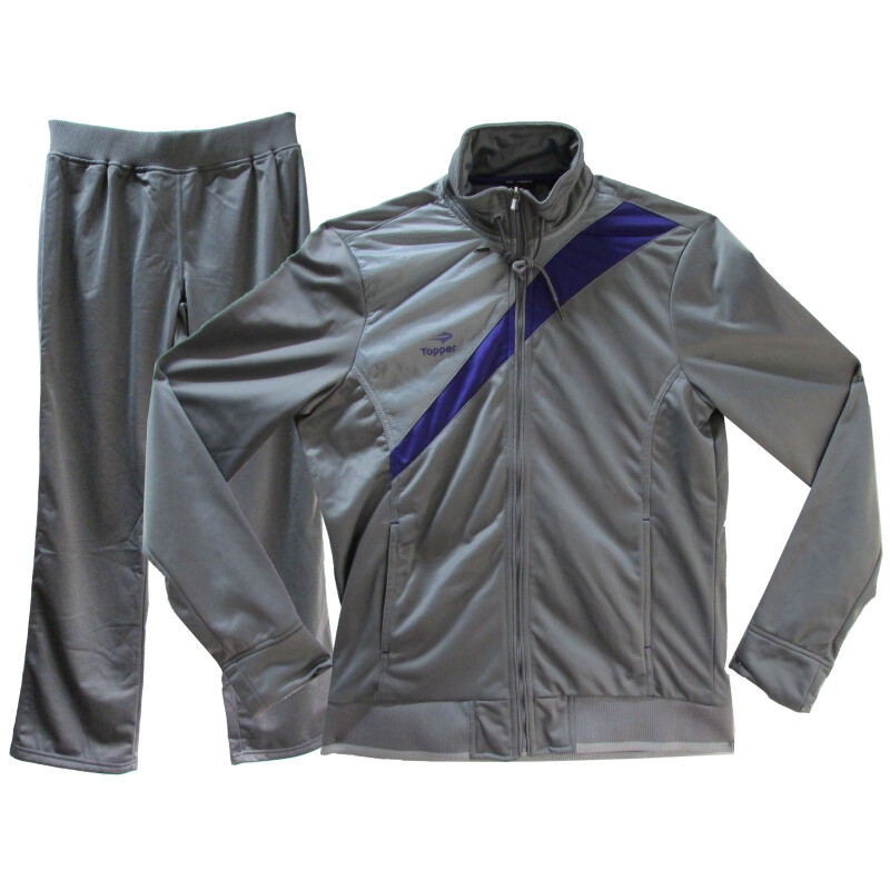 Equipo de Mujer Topper Agasalho Gris - Violeta