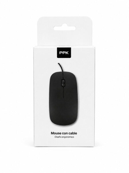 MOUSE CON CABLE NEGRO