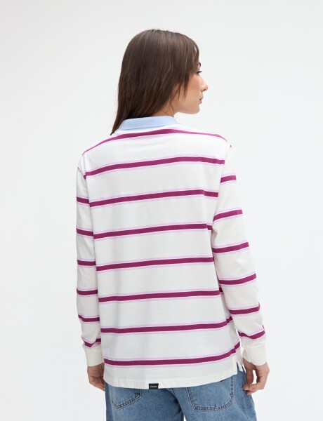 Remera polo Danica Off white