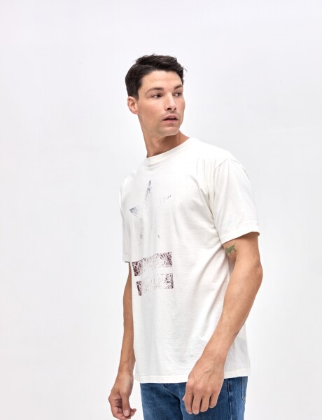 Remera Star Off white