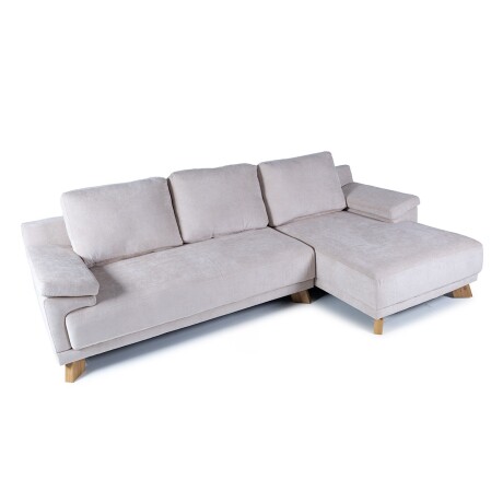 Rinconera Adalia - Tela Microfibra - Chaise derecho 12072 (Beige)