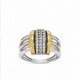 Anillo plata y lamina de oro con zirconias Anillo plata y lamina de oro con zirconias