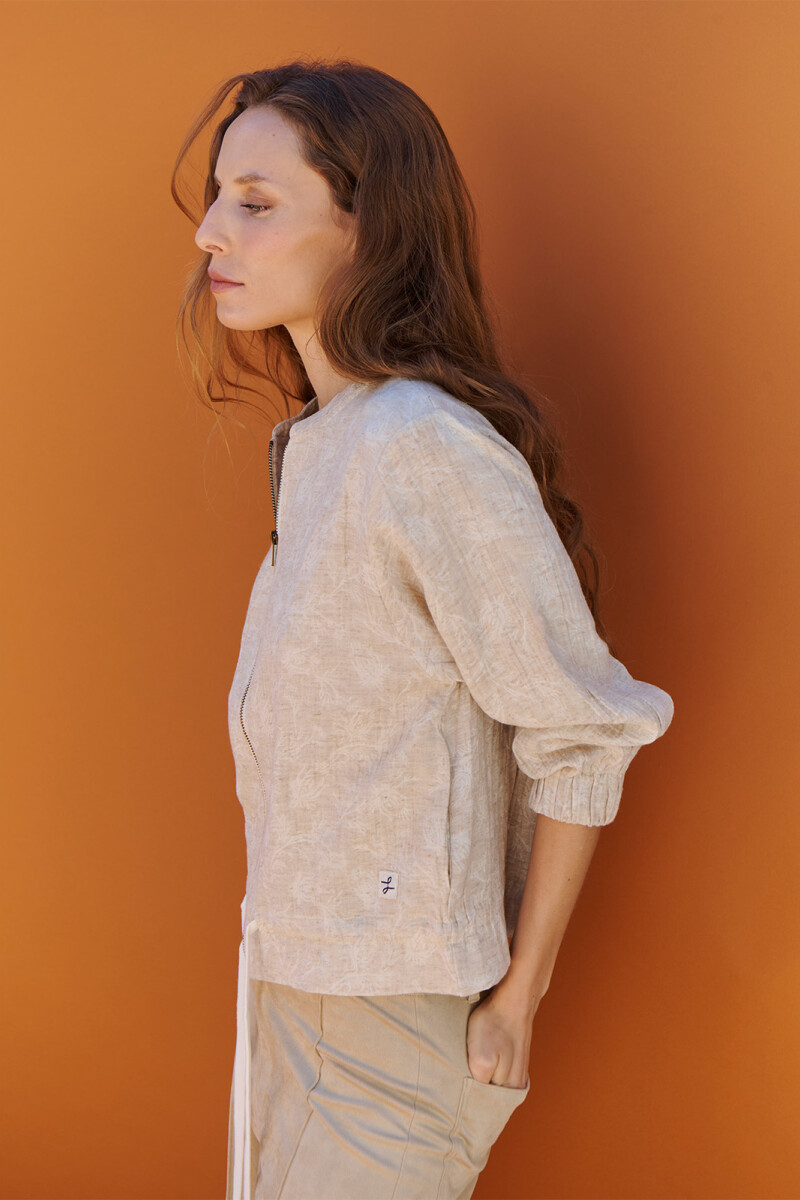 BOMBER TRAMADA BEIGE
