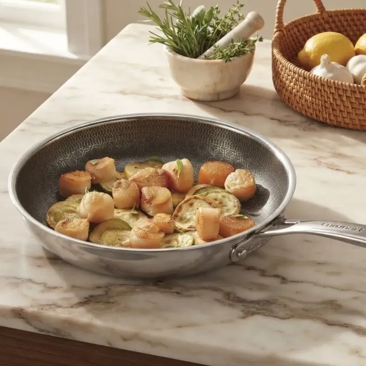 Sartén de acero Inoxidable de 24cms con revestimiento en cerámica - Cuisinart 