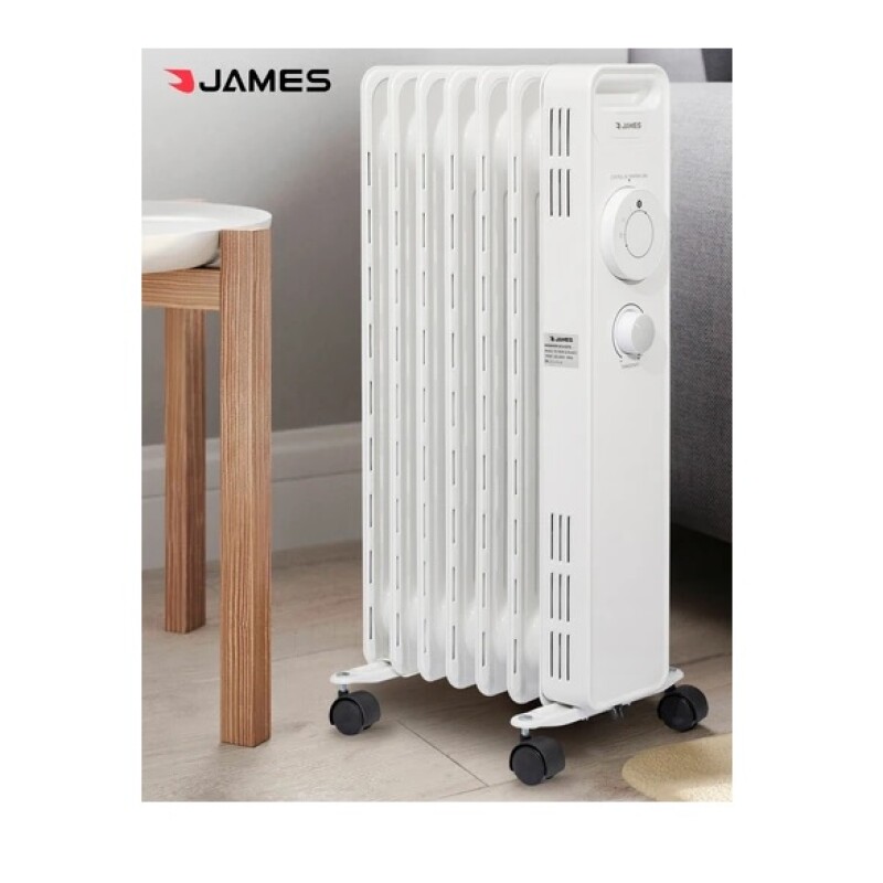 Radiador De Aceite James 7 Elem. Re1500 1500w Color Blanco Radiador De Aceite James 7 Elem. Re1500 1500w Color Blanco