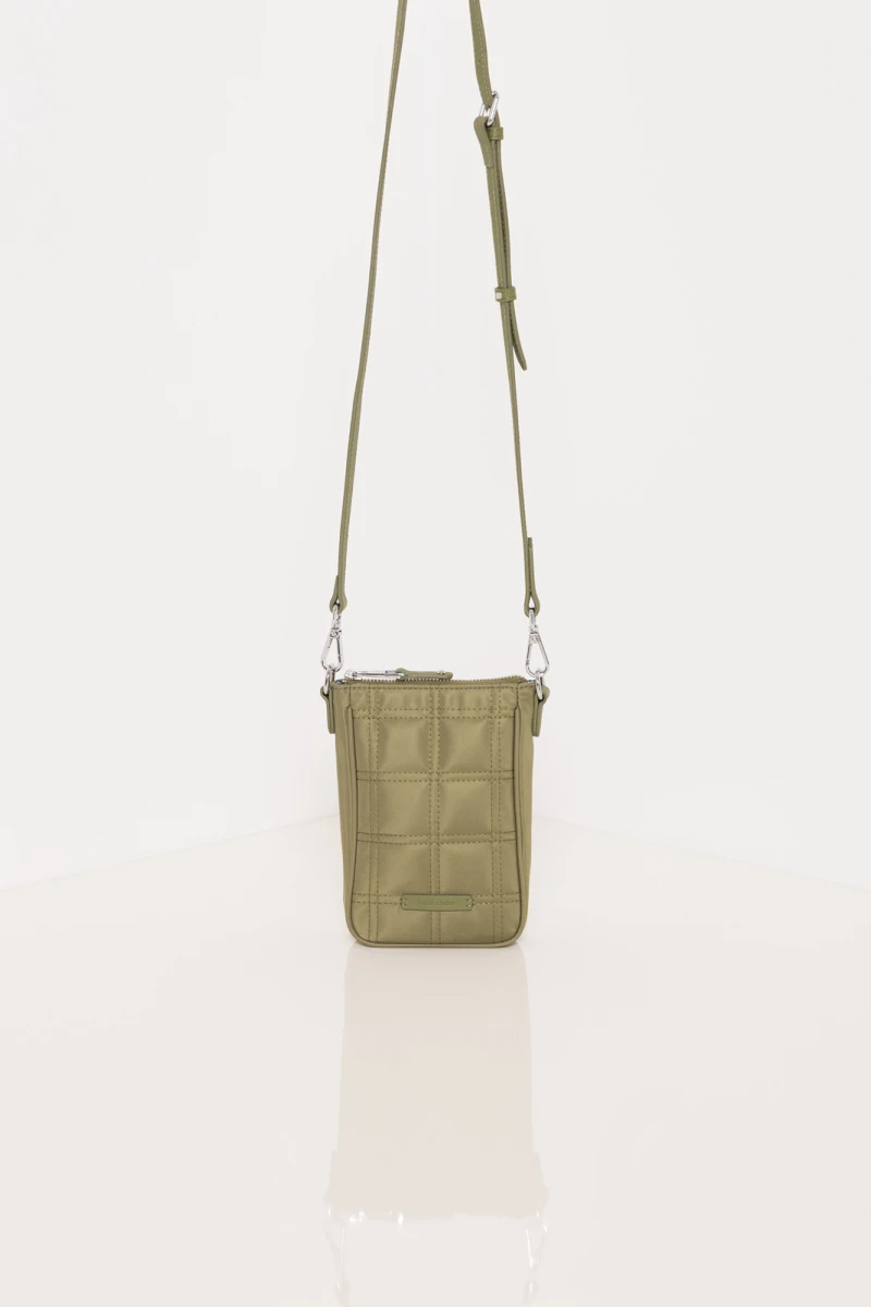 MINI BAG BOSTON GRID Verde Militar