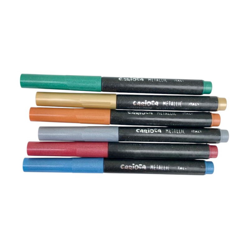 Marcadores Gruesos Carioca Metallic x6 Marcadores Gruesos Carioca Metallic x6