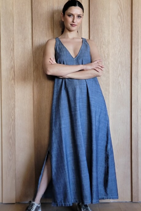 Vestido Laguna Azul Melange